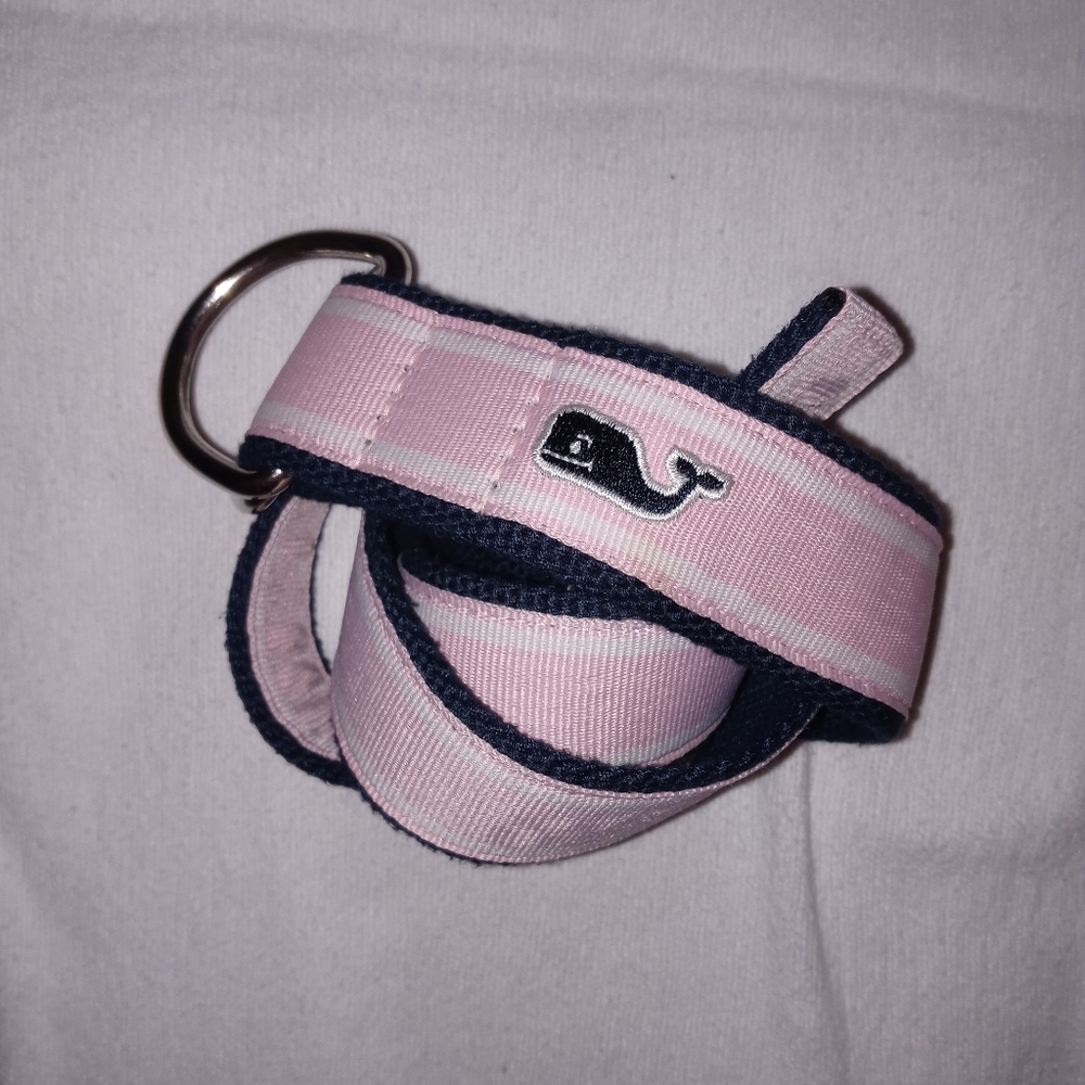 Vineyard Vines | Fabric D-Ring Whale Belt Size Small